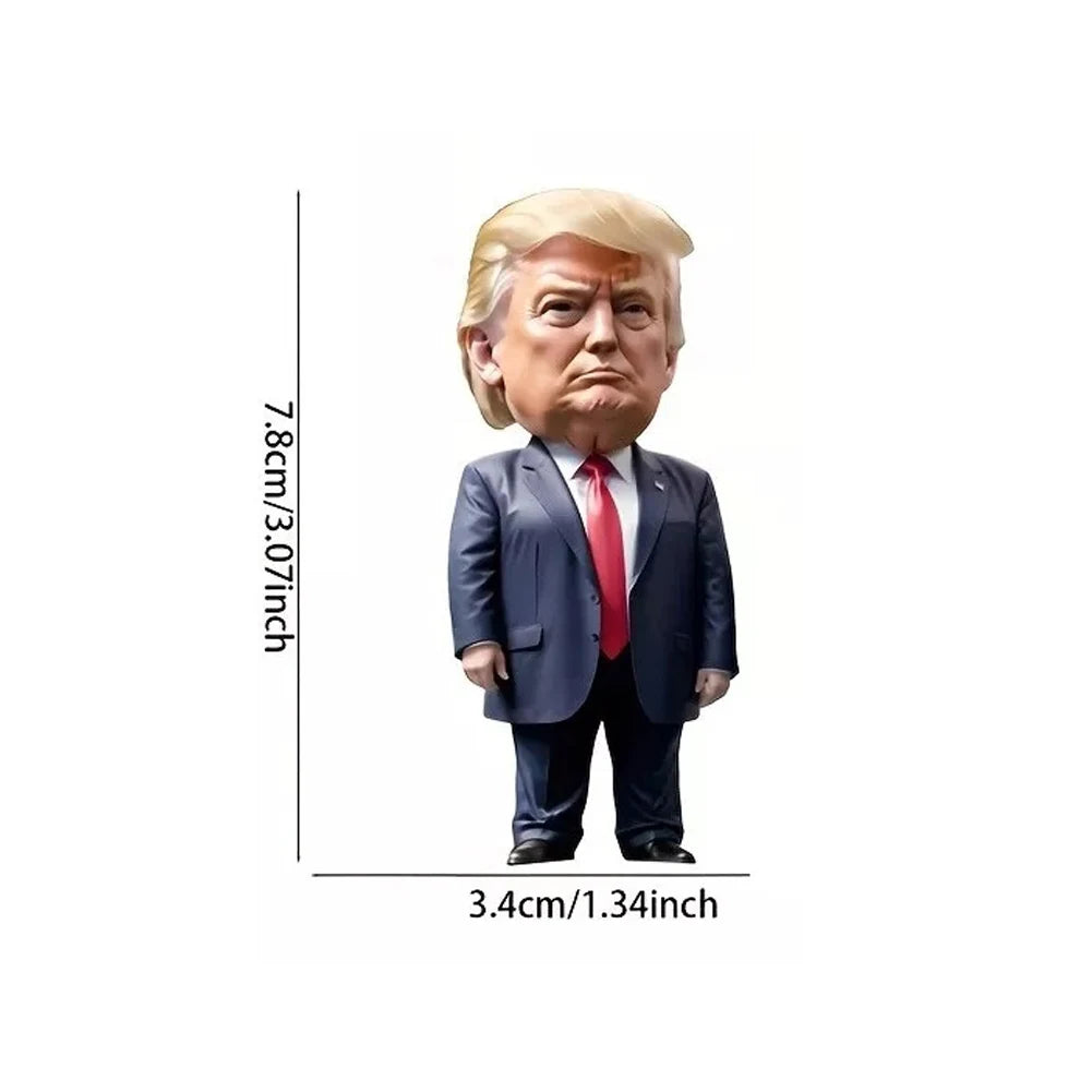 Donald Trump-inspired Christmas decoration – Fun acrylic ornament for your tree or car.